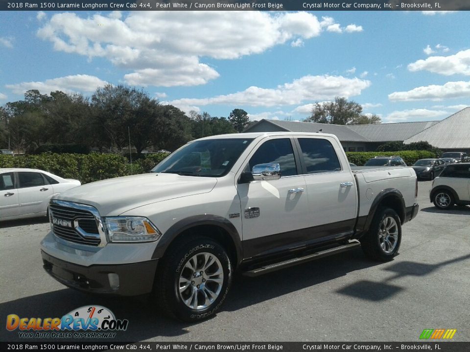 Front 3/4 View of 2018 Ram 1500 Laramie Longhorn Crew Cab 4x4 Photo #1