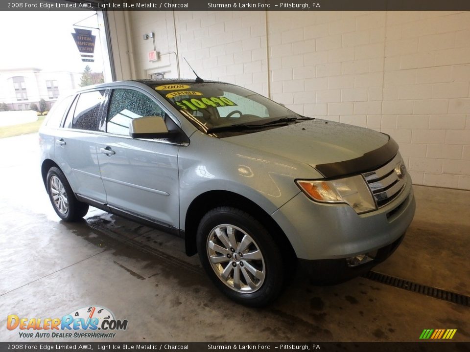 2008 Ford Edge Limited AWD Light Ice Blue Metallic / Charcoal Photo #1