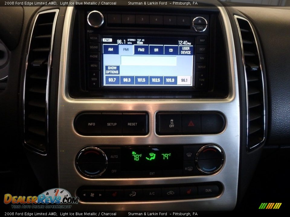2008 Ford Edge Limited AWD Light Ice Blue Metallic / Charcoal Photo #14
