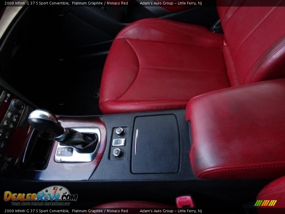 2009 Infiniti G 37 S Sport Convertible Platinum Graphite / Monaco Red Photo #31