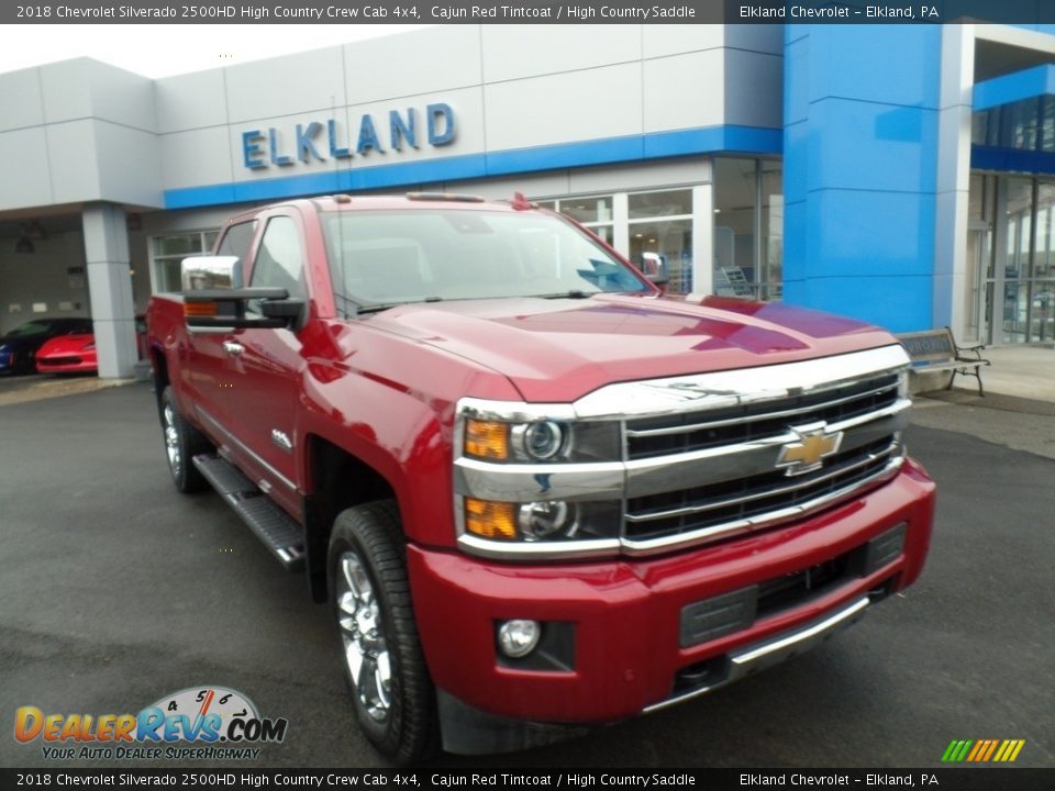 2018 Chevrolet Silverado 2500HD High Country Crew Cab 4x4 Cajun Red Tintcoat / High Country Saddle Photo #3