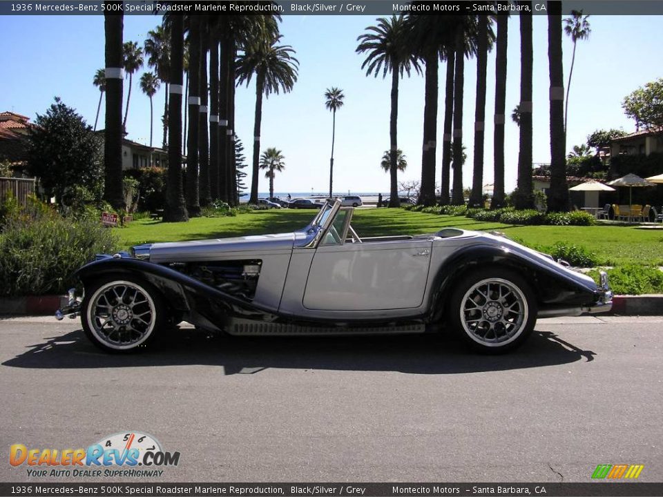 1936 Mercedes-Benz 500K Special Roadster Marlene Reproduction Black/Silver / Grey Photo #3