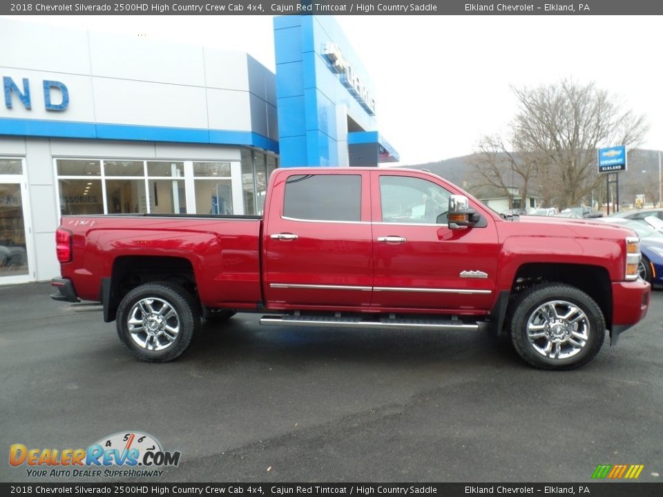 2018 Chevrolet Silverado 2500HD High Country Crew Cab 4x4 Cajun Red Tintcoat / High Country Saddle Photo #4