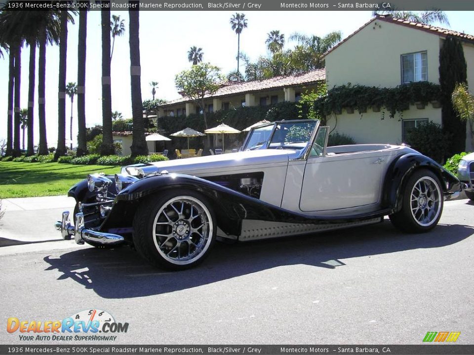 1936 Mercedes-Benz 500K Special Roadster Marlene Reproduction Black/Silver / Grey Photo #5
