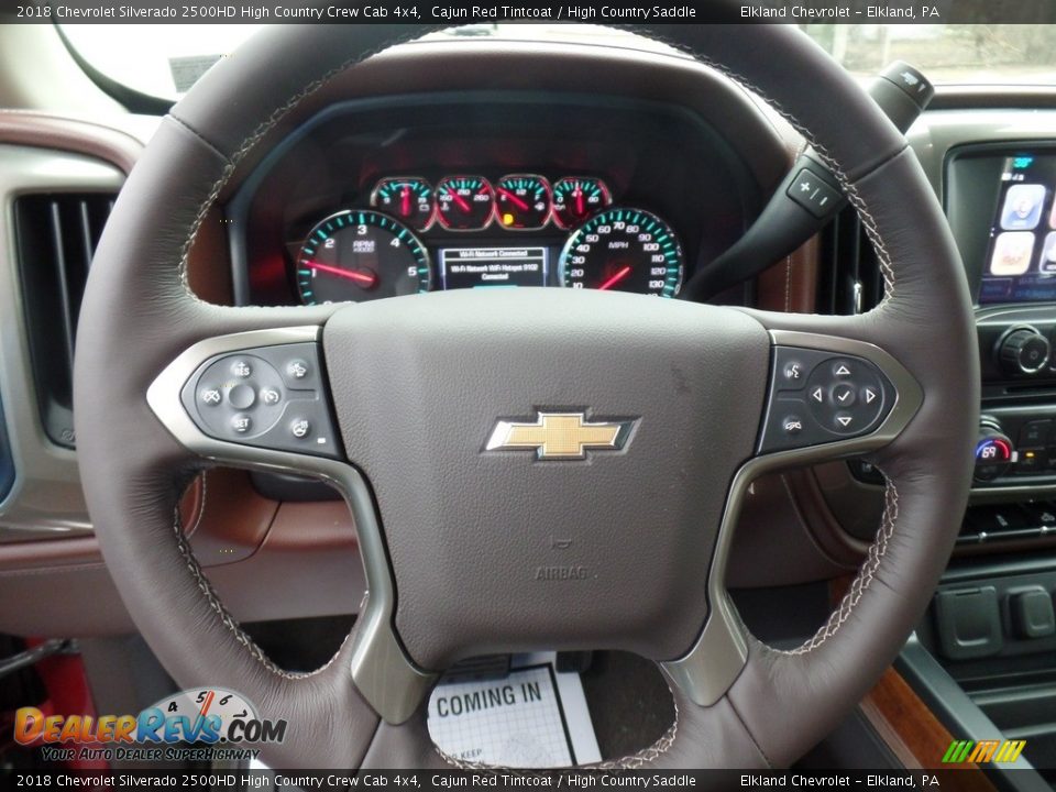 2018 Chevrolet Silverado 2500HD High Country Crew Cab 4x4 Cajun Red Tintcoat / High Country Saddle Photo #24