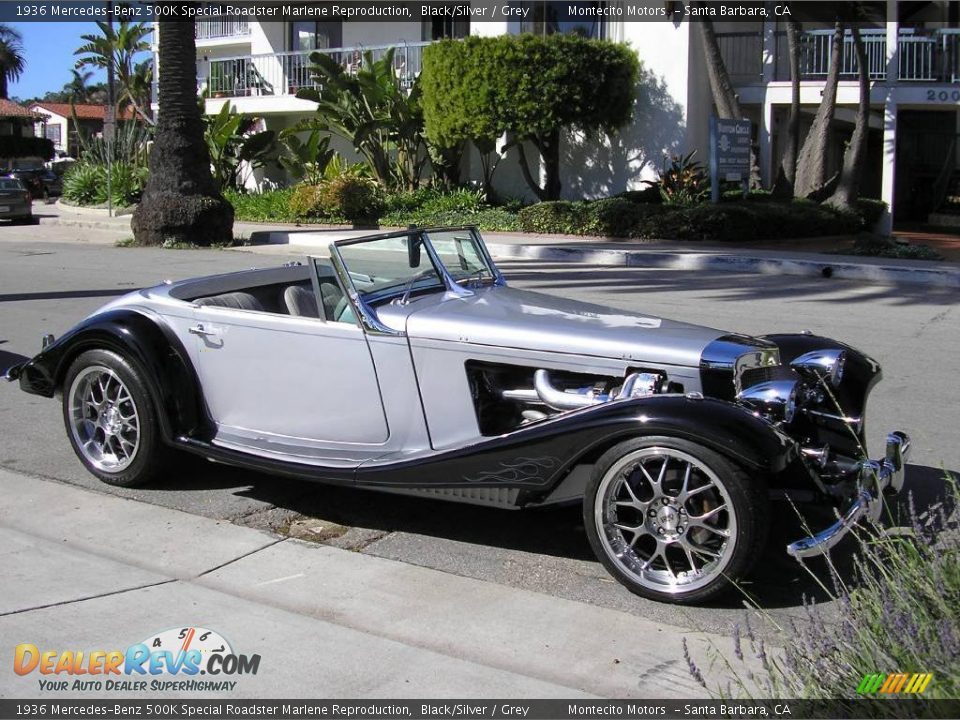 1936 Mercedes-Benz 500K Special Roadster Marlene Reproduction Black/Silver / Grey Photo #7