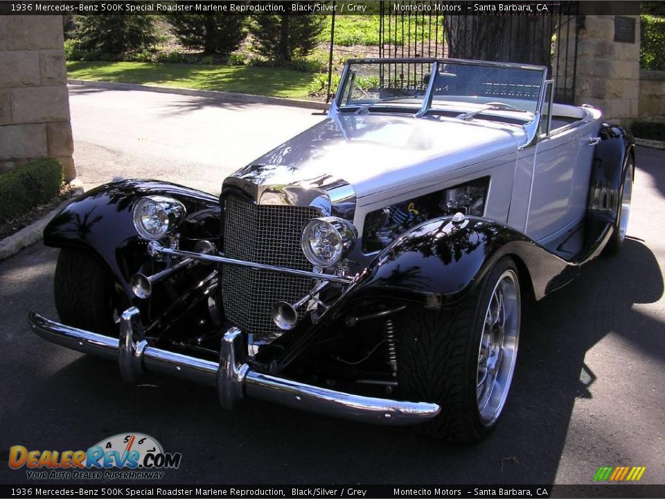 1936 Mercedes-Benz 500K Special Roadster Marlene Reproduction Black/Silver / Grey Photo #8