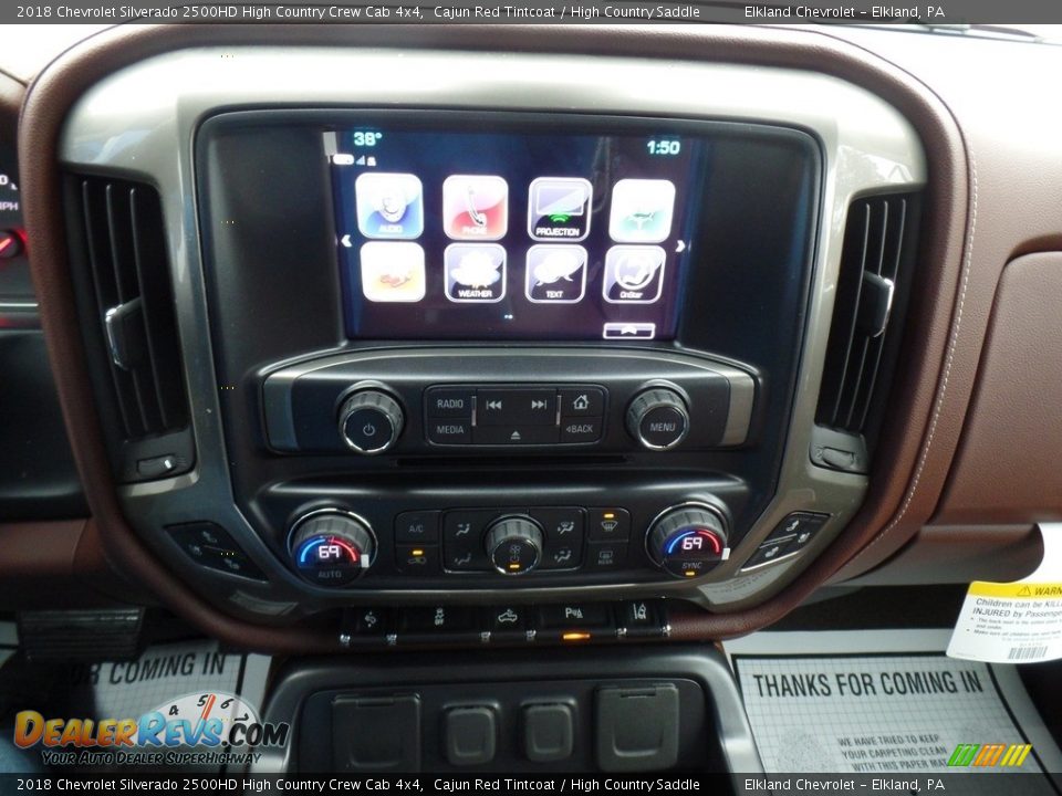 2018 Chevrolet Silverado 2500HD High Country Crew Cab 4x4 Cajun Red Tintcoat / High Country Saddle Photo #31
