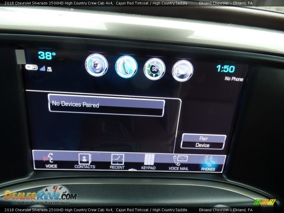 2018 Chevrolet Silverado 2500HD High Country Crew Cab 4x4 Cajun Red Tintcoat / High Country Saddle Photo #34