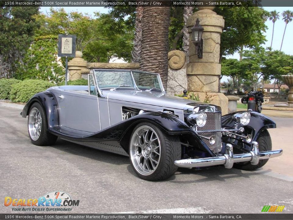 1936 Mercedes-Benz 500K Special Roadster Marlene Reproduction Black/Silver / Grey Photo #11