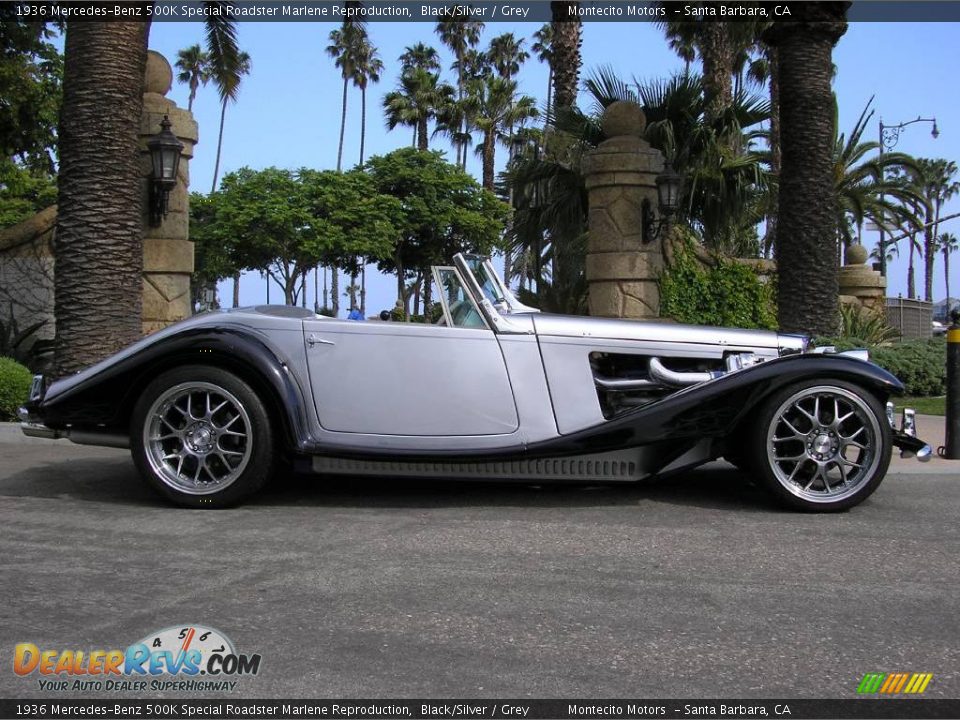 1936 Mercedes-Benz 500K Special Roadster Marlene Reproduction Black/Silver / Grey Photo #13