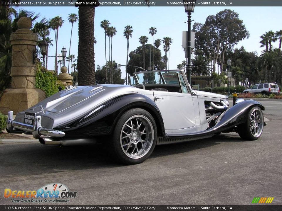 1936 Mercedes-Benz 500K Special Roadster Marlene Reproduction Black/Silver / Grey Photo #14