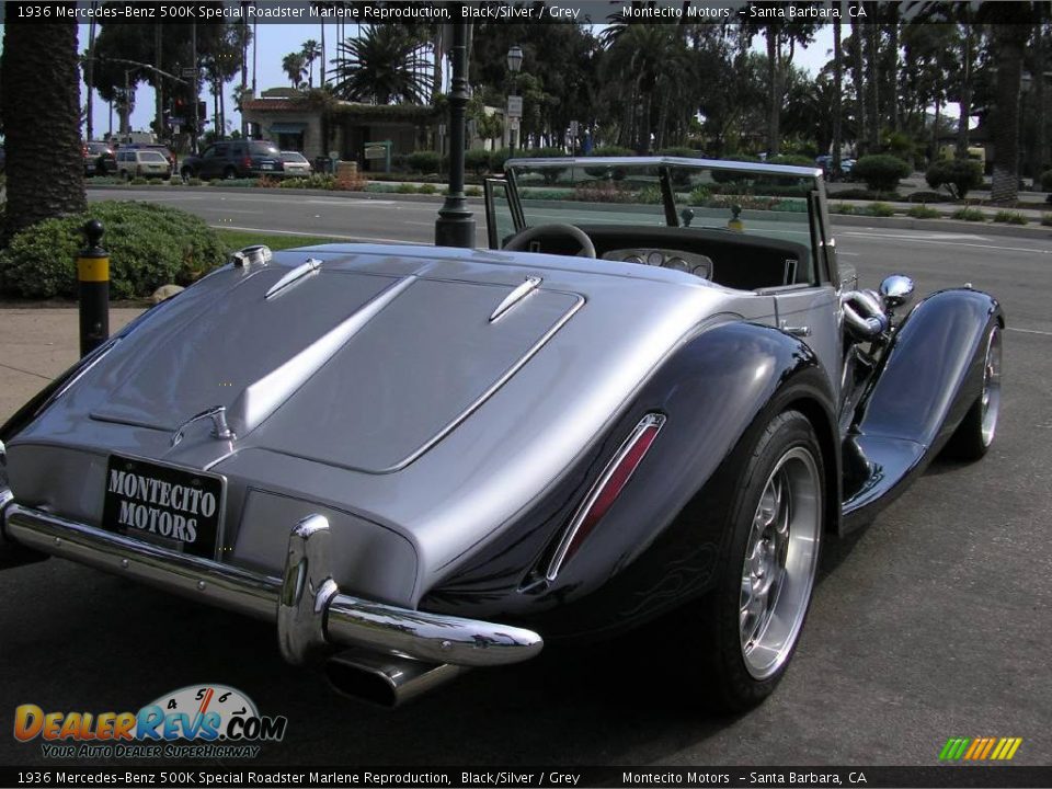 1936 Mercedes-Benz 500K Special Roadster Marlene Reproduction Black/Silver / Grey Photo #15