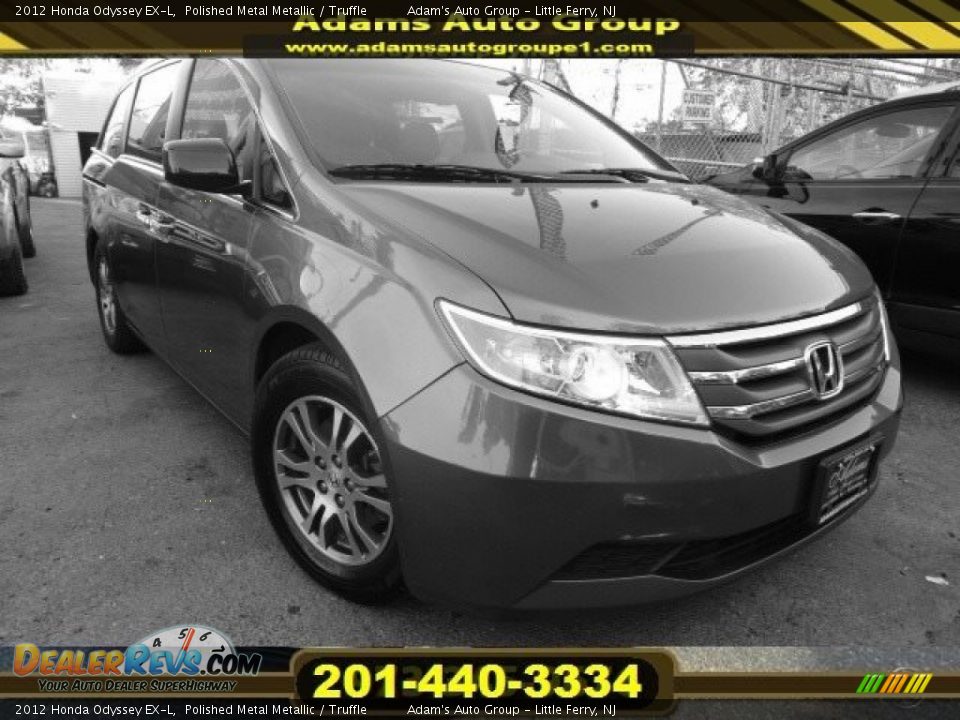 2012 Honda Odyssey EX-L Polished Metal Metallic / Truffle Photo #2