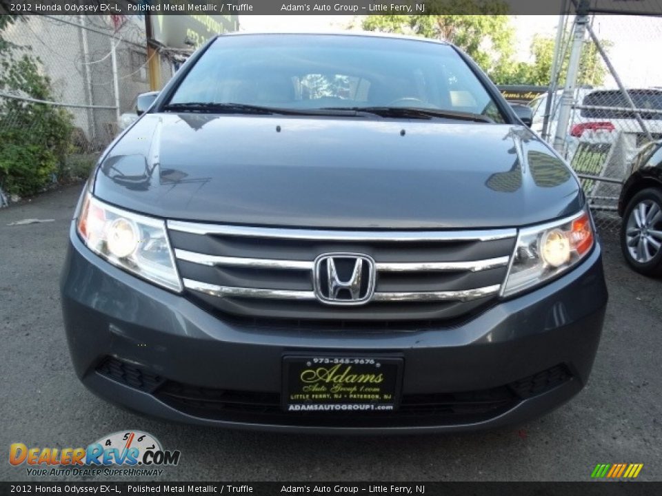 2012 Honda Odyssey EX-L Polished Metal Metallic / Truffle Photo #3
