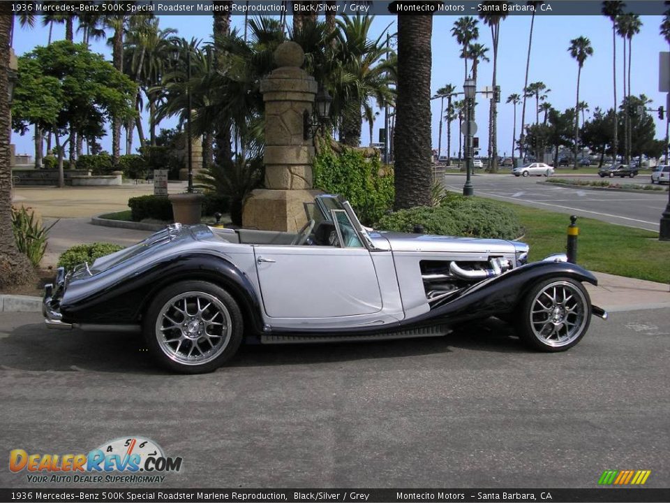 1936 Mercedes-Benz 500K Special Roadster Marlene Reproduction Black/Silver / Grey Photo #19