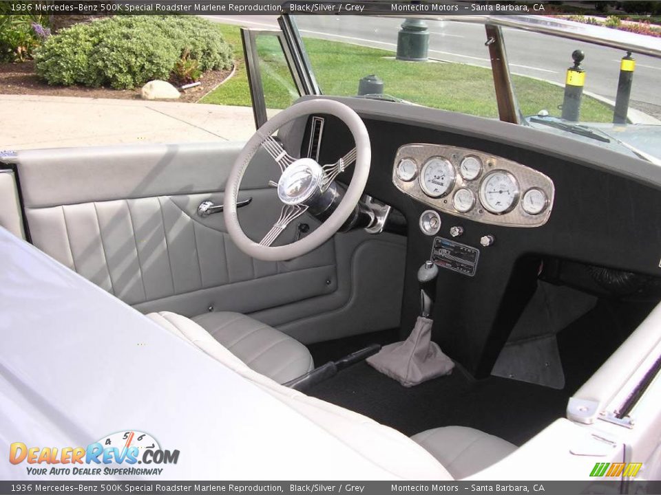 1936 Mercedes-Benz 500K Special Roadster Marlene Reproduction Black/Silver / Grey Photo #20