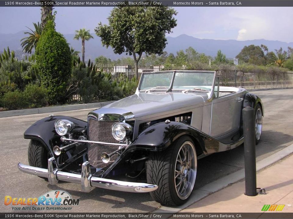 1936 Mercedes-Benz 500K Special Roadster Marlene Reproduction Black/Silver / Grey Photo #21