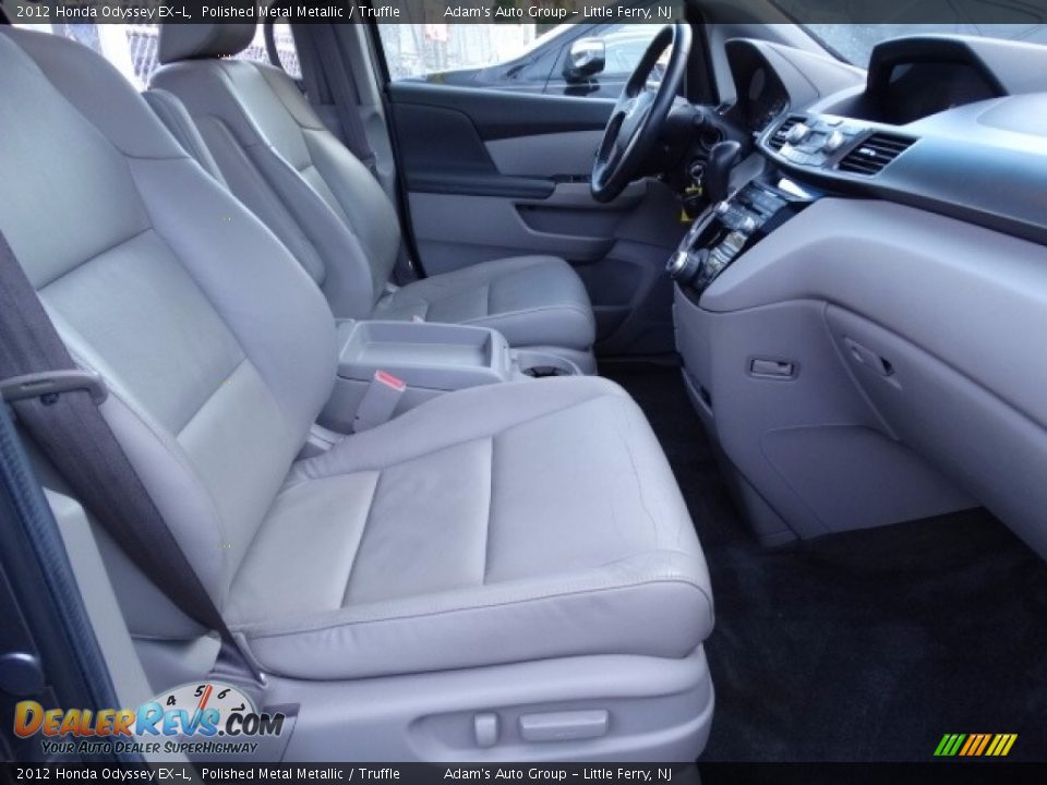 2012 Honda Odyssey EX-L Polished Metal Metallic / Truffle Photo #17