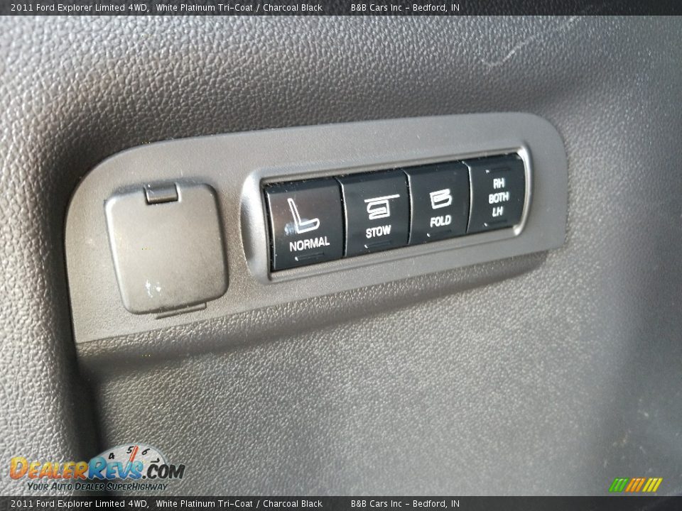 2011 Ford Explorer Limited 4WD White Platinum Tri-Coat / Charcoal Black Photo #13