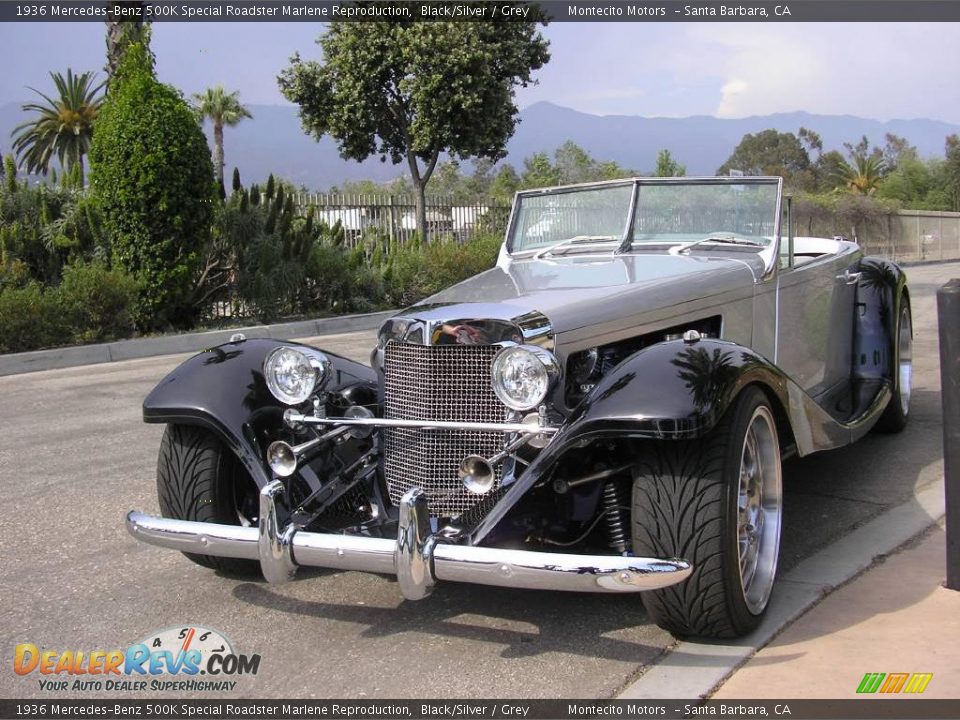 1936 Mercedes-Benz 500K Special Roadster Marlene Reproduction Black/Silver / Grey Photo #22