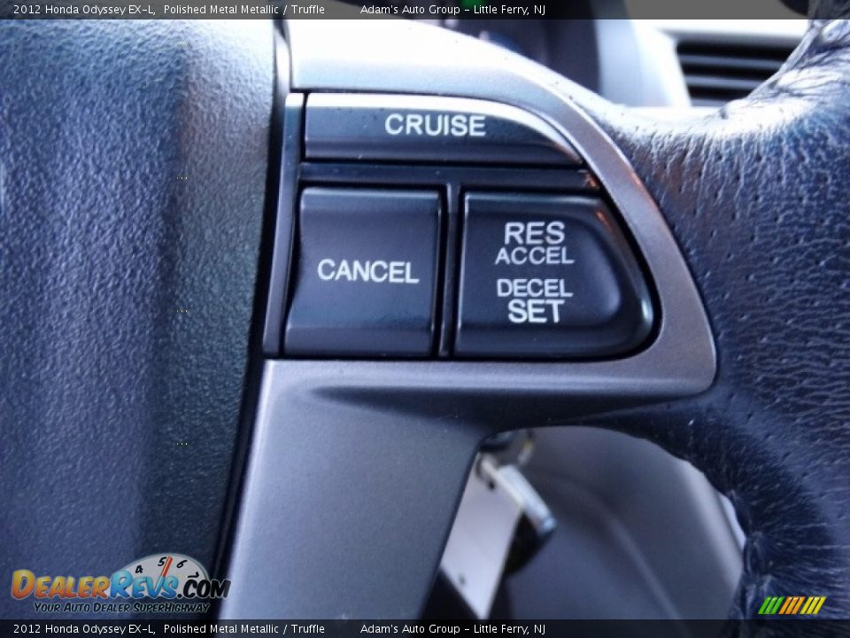 2012 Honda Odyssey EX-L Polished Metal Metallic / Truffle Photo #25