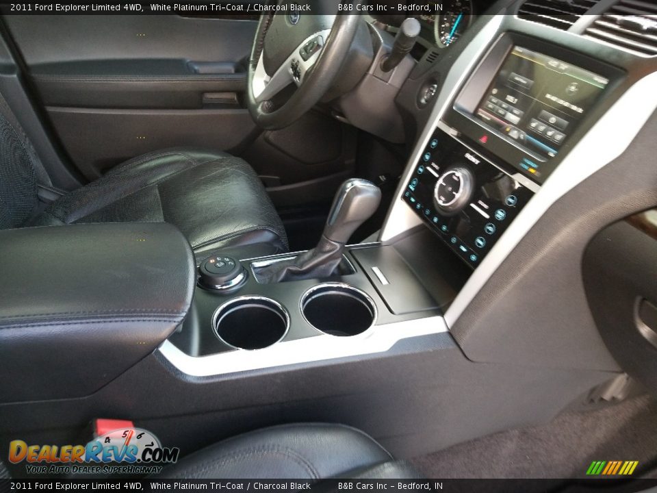 2011 Ford Explorer Limited 4WD White Platinum Tri-Coat / Charcoal Black Photo #22