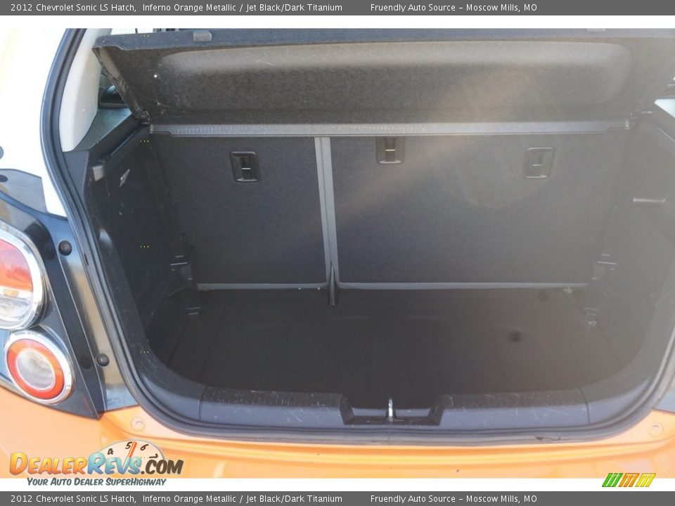 2012 Chevrolet Sonic LS Hatch Inferno Orange Metallic / Jet Black/Dark Titanium Photo #18