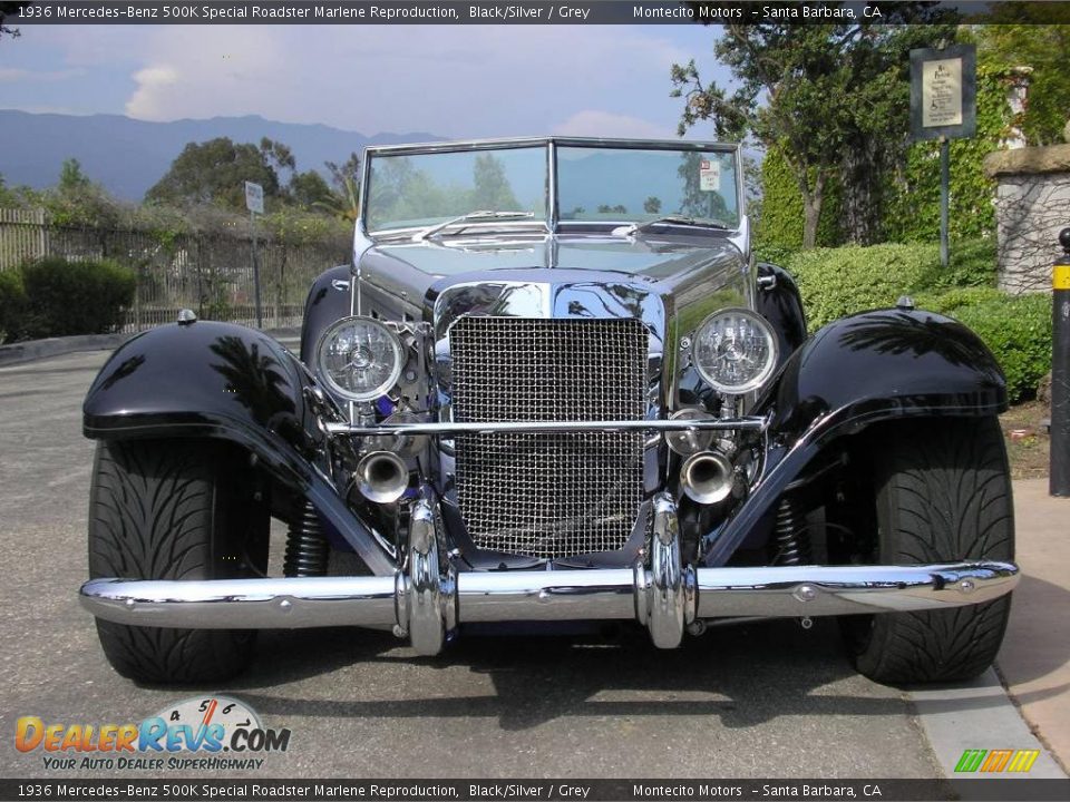 1936 Mercedes-Benz 500K Special Roadster Marlene Reproduction Black/Silver / Grey Photo #29