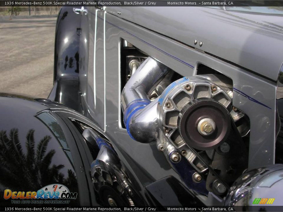 1936 Mercedes-Benz 500K Special Roadster Marlene Reproduction Black/Silver / Grey Photo #32