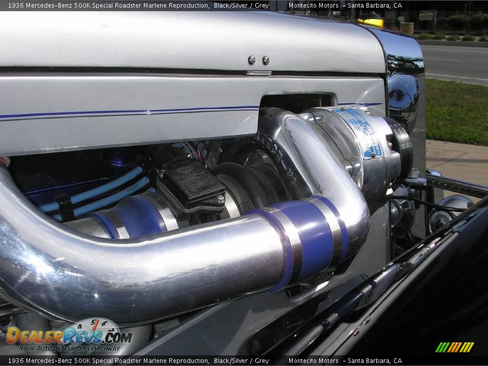 1936 Mercedes-Benz 500K Special Roadster Marlene Reproduction Black/Silver / Grey Photo #34