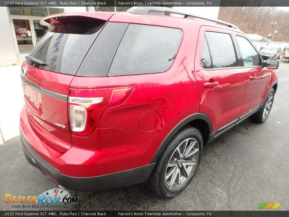 2015 Ford Explorer XLT 4WD Ruby Red / Charcoal Black Photo #2