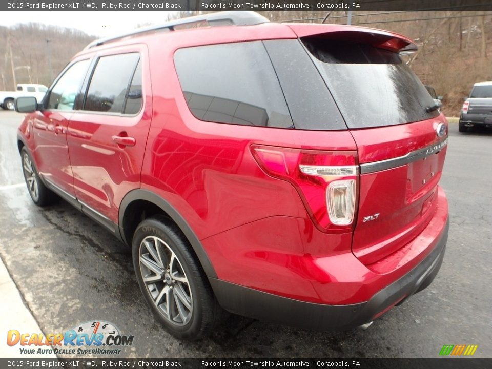 2015 Ford Explorer XLT 4WD Ruby Red / Charcoal Black Photo #4
