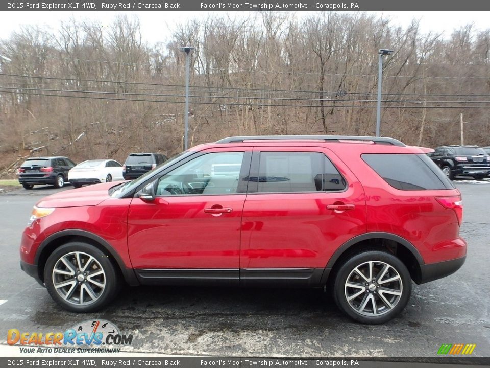 2015 Ford Explorer XLT 4WD Ruby Red / Charcoal Black Photo #5