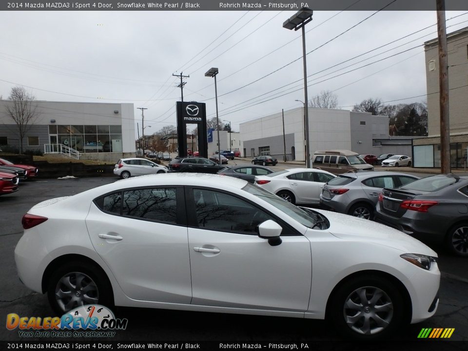 2014 Mazda MAZDA3 i Sport 4 Door Snowflake White Pearl / Black Photo #2