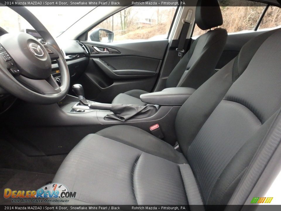 2014 Mazda MAZDA3 i Sport 4 Door Snowflake White Pearl / Black Photo #6