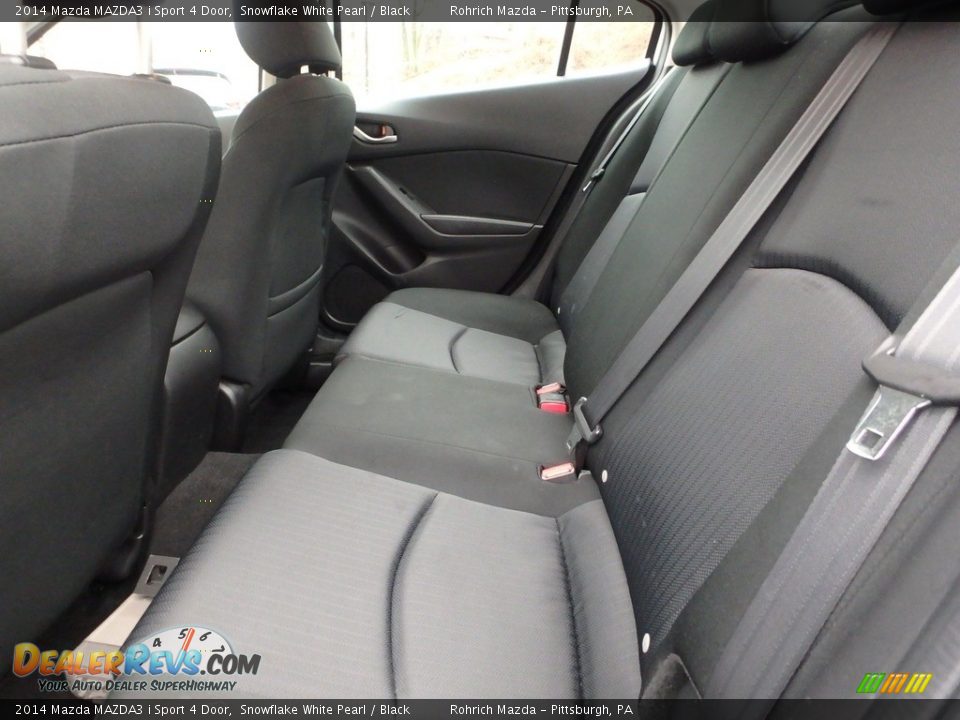 2014 Mazda MAZDA3 i Sport 4 Door Snowflake White Pearl / Black Photo #7