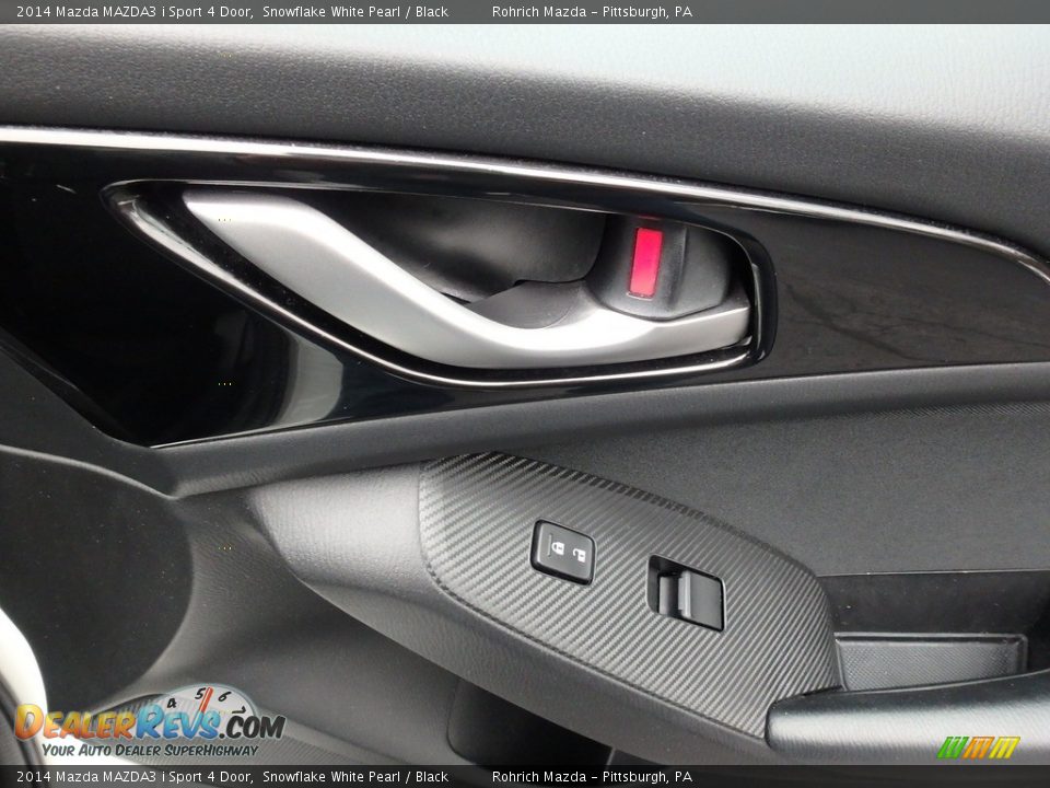 2014 Mazda MAZDA3 i Sport 4 Door Snowflake White Pearl / Black Photo #11