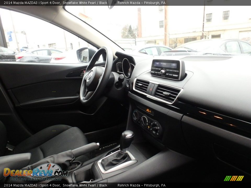 2014 Mazda MAZDA3 i Sport 4 Door Snowflake White Pearl / Black Photo #13