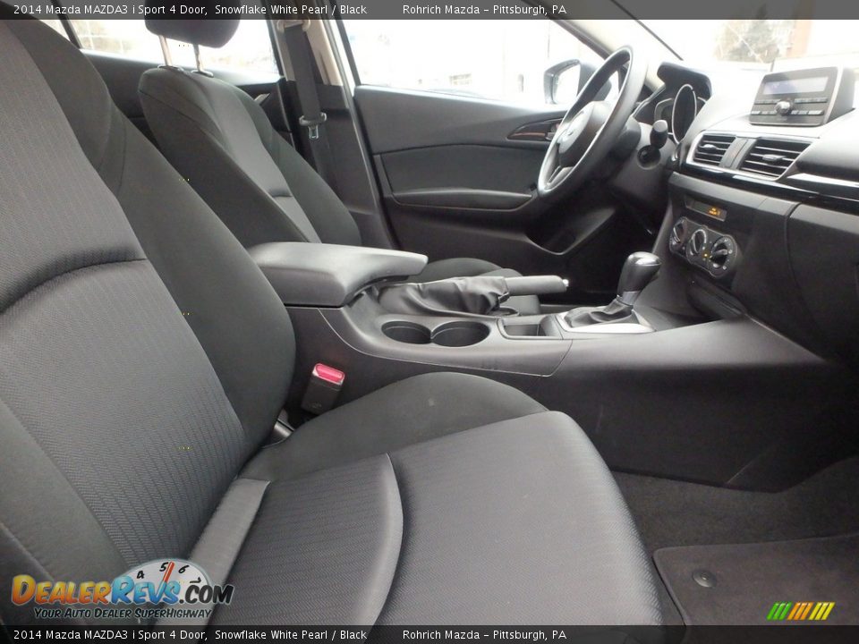 2014 Mazda MAZDA3 i Sport 4 Door Snowflake White Pearl / Black Photo #14