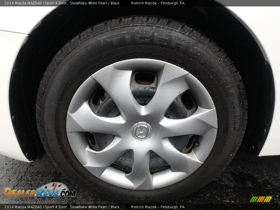 2014 Mazda MAZDA3 i Sport 4 Door Snowflake White Pearl / Black Photo #16