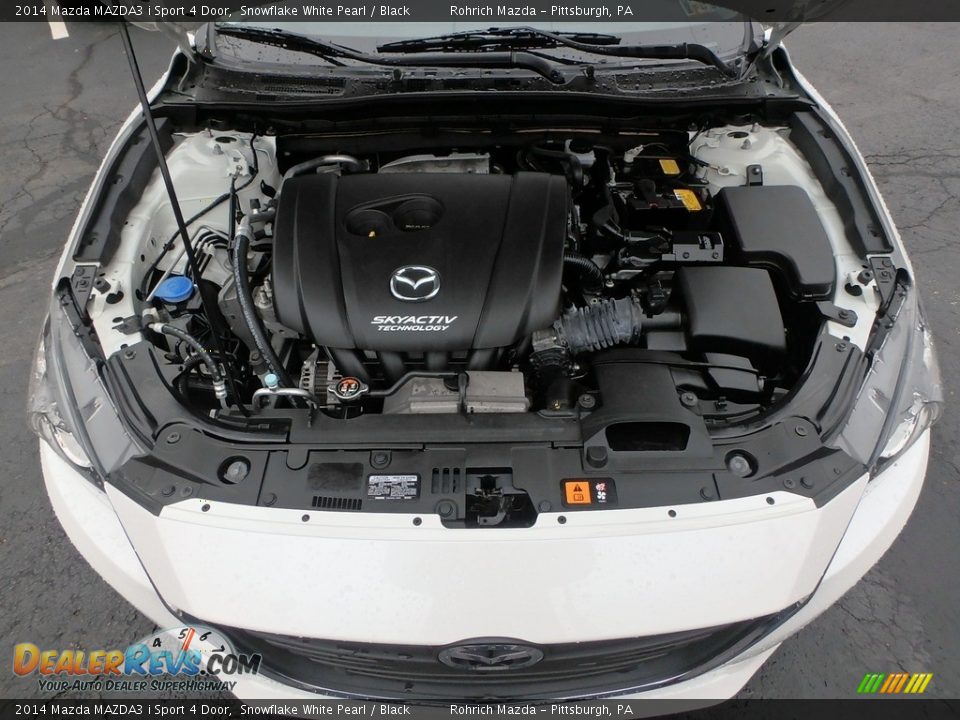 2014 Mazda MAZDA3 i Sport 4 Door Snowflake White Pearl / Black Photo #17