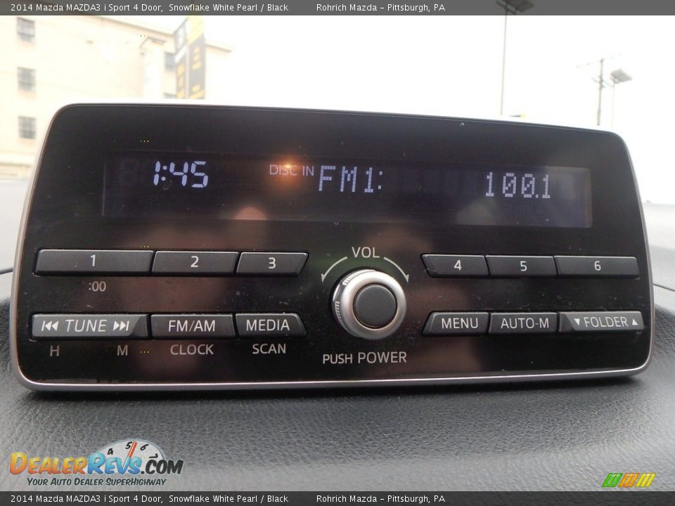 2014 Mazda MAZDA3 i Sport 4 Door Snowflake White Pearl / Black Photo #25