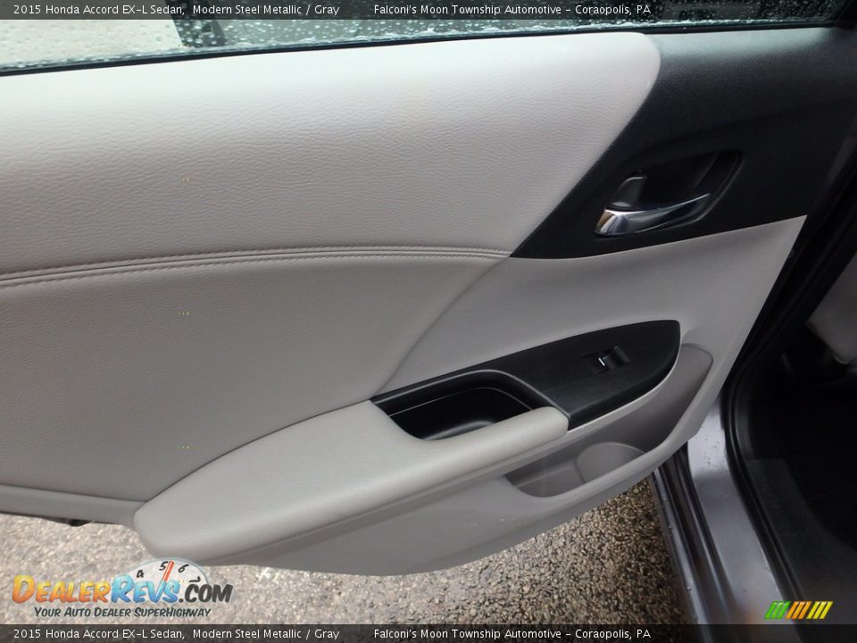 2015 Honda Accord EX-L Sedan Modern Steel Metallic / Gray Photo #19