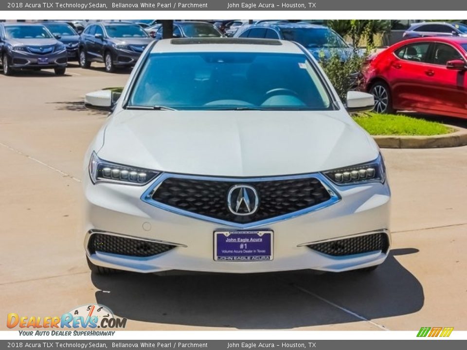 2018 Acura TLX Technology Sedan Bellanova White Pearl / Parchment Photo #2