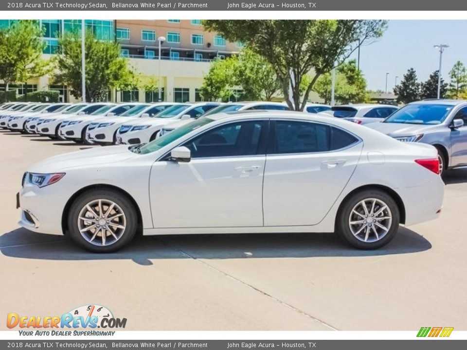2018 Acura TLX Technology Sedan Bellanova White Pearl / Parchment Photo #4