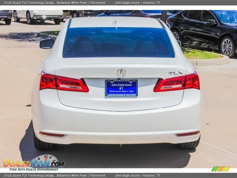 2018 Acura TLX Technology Sedan Bellanova White Pearl / Parchment Photo #6