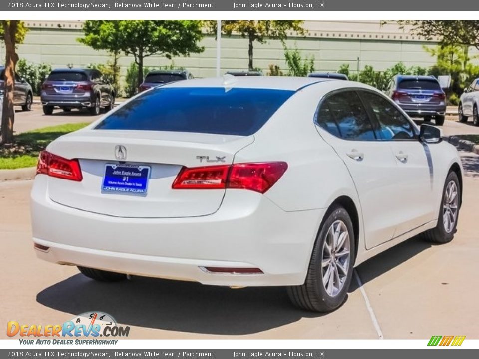 2018 Acura TLX Technology Sedan Bellanova White Pearl / Parchment Photo #7