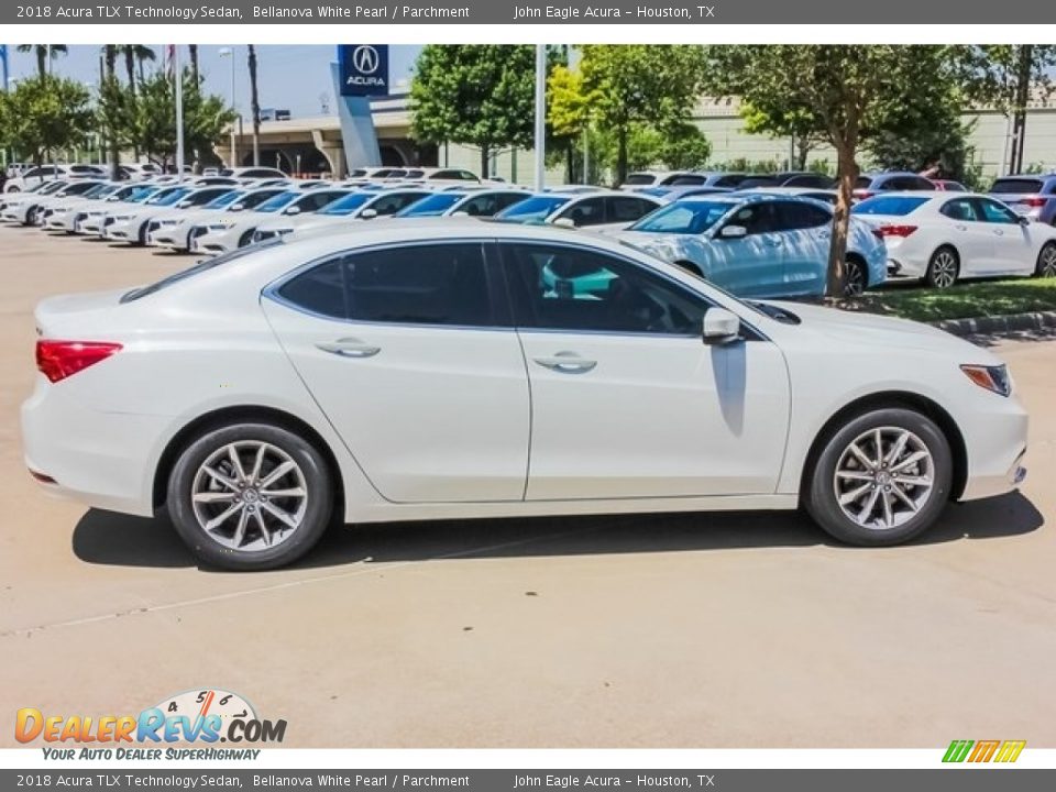 2018 Acura TLX Technology Sedan Bellanova White Pearl / Parchment Photo #8