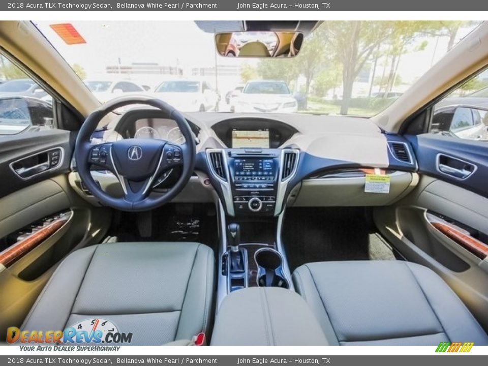 2018 Acura TLX Technology Sedan Bellanova White Pearl / Parchment Photo #9